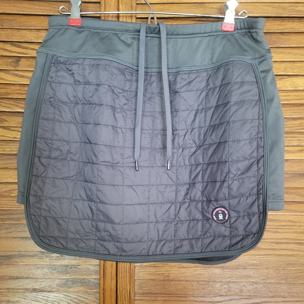 Little Donkey Andy Insulated Quilted Grey Women’s Skirt with‎ Drawstring Size L
